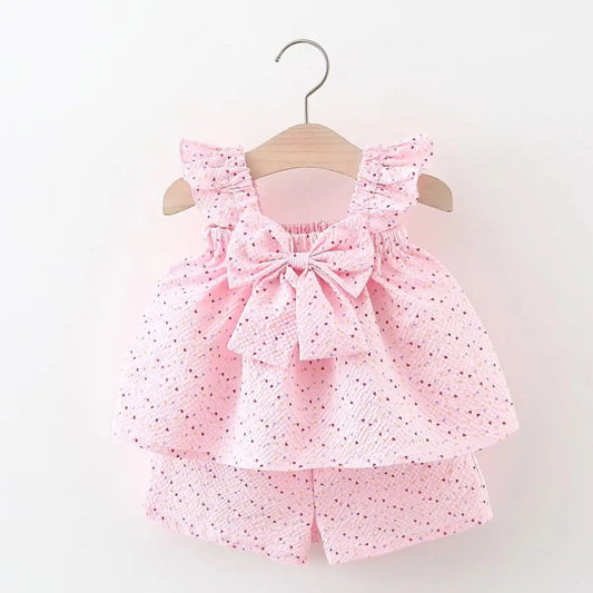 Ensemble bébé fille top et short