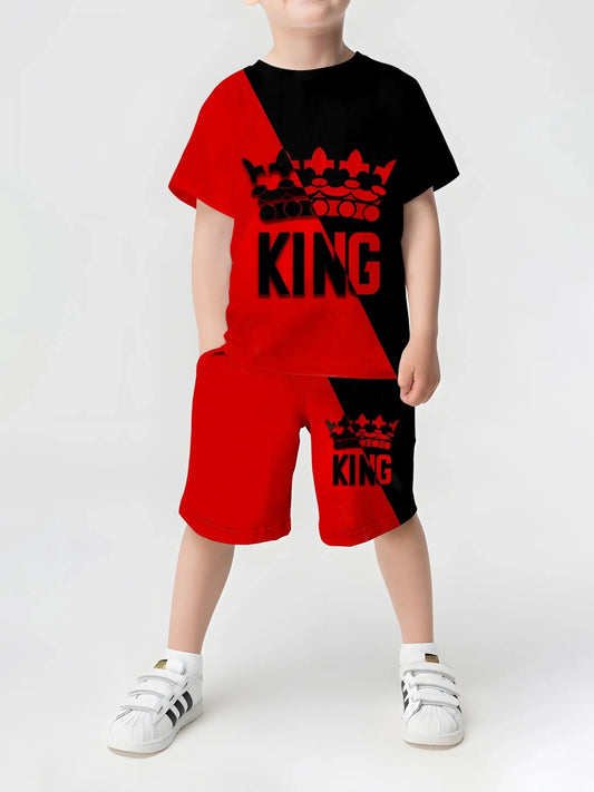 Ensemble short t-shirt garçon