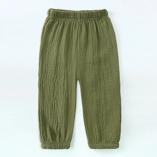 Pantalon en coton et lin pour enfant