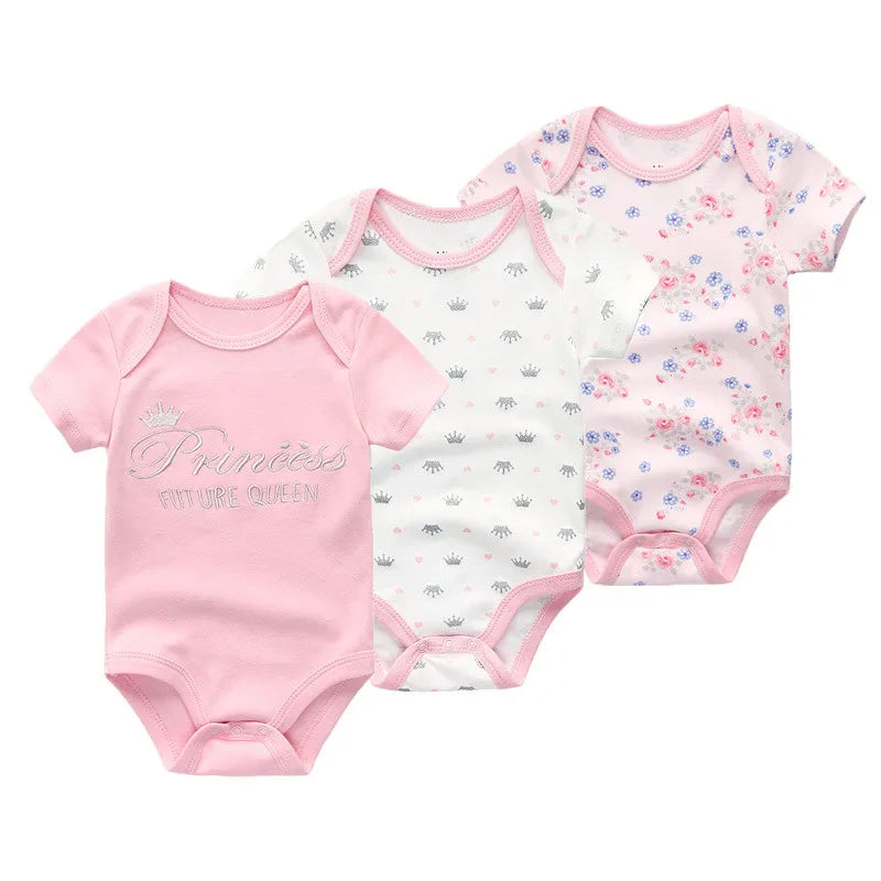 Barbotteuse bébé fille demi manche – Confort et charme en rose